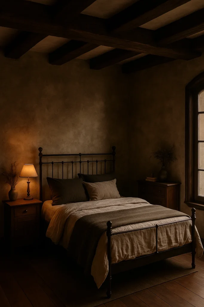 Discover 12 dark cottagecore bedroom ideas that blend moody tones, vintage charm, and cozy elegance.