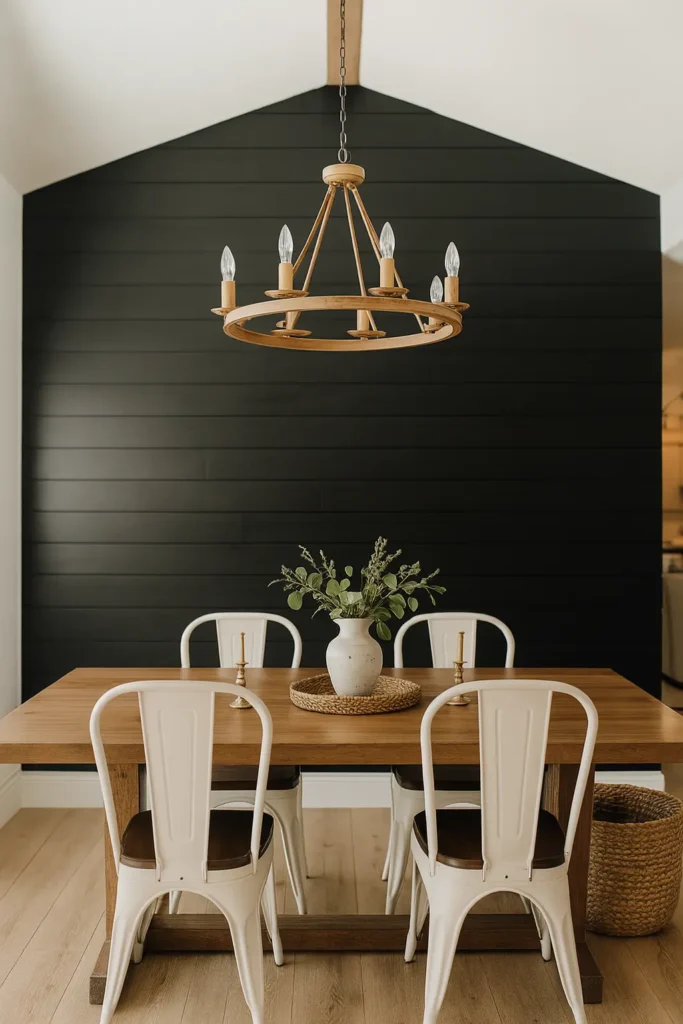 Discover 14 modern farmhouse dining room ideas that blend rustic charm with modern style to create a cozy, inviting, and stylish gathering space.