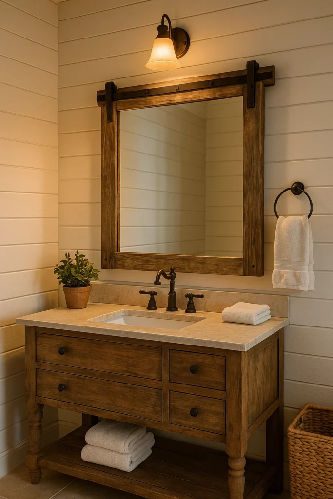 Discover 12 farmhouse bathroom decor ideas that blend rustic charm with modern comfort. Get inspired to create a cozy, timeless bathroom retreat.