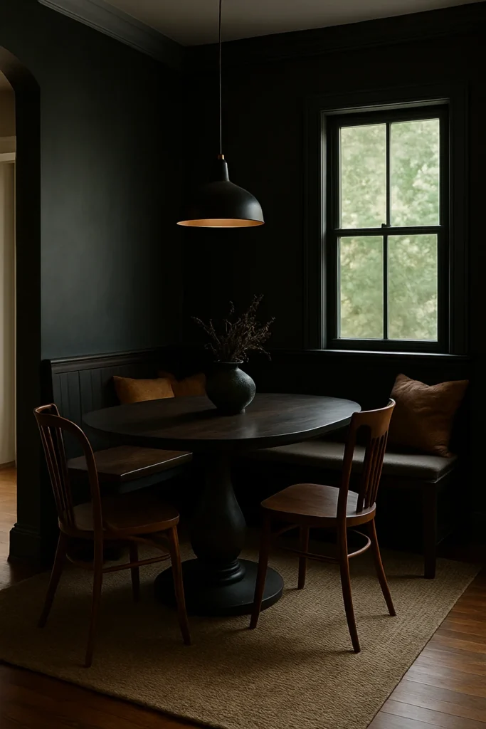 Discover 13 moody dining room ideas that bring drama, elegance, and sophistication to your home. Get inspired with bold designs, rich colors, and stylish décor tips.