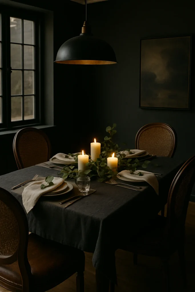 Discover 13 moody dining room ideas that bring drama, elegance, and sophistication to your home. Get inspired with bold designs, rich colors, and stylish décor tips.