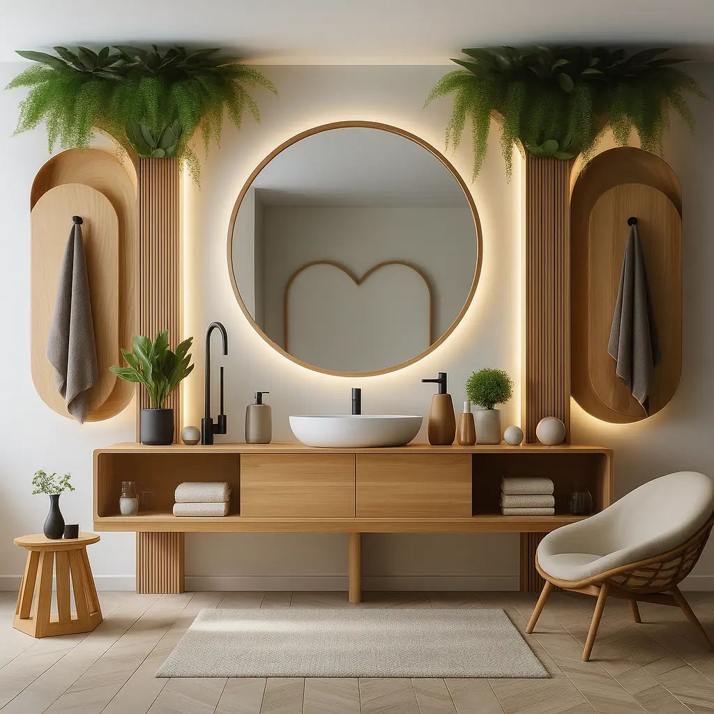Explore 11 Organic Modern Bathroom Design Ideas that mix natural textures, earthy tones, and sleek style for a calming, spa-like retreat.