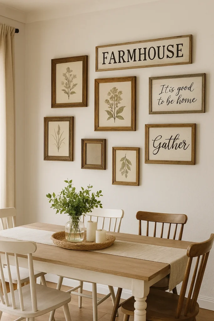 Discover 14 modern farmhouse dining room ideas that blend rustic charm with modern style to create a cozy, inviting, and stylish gathering space.