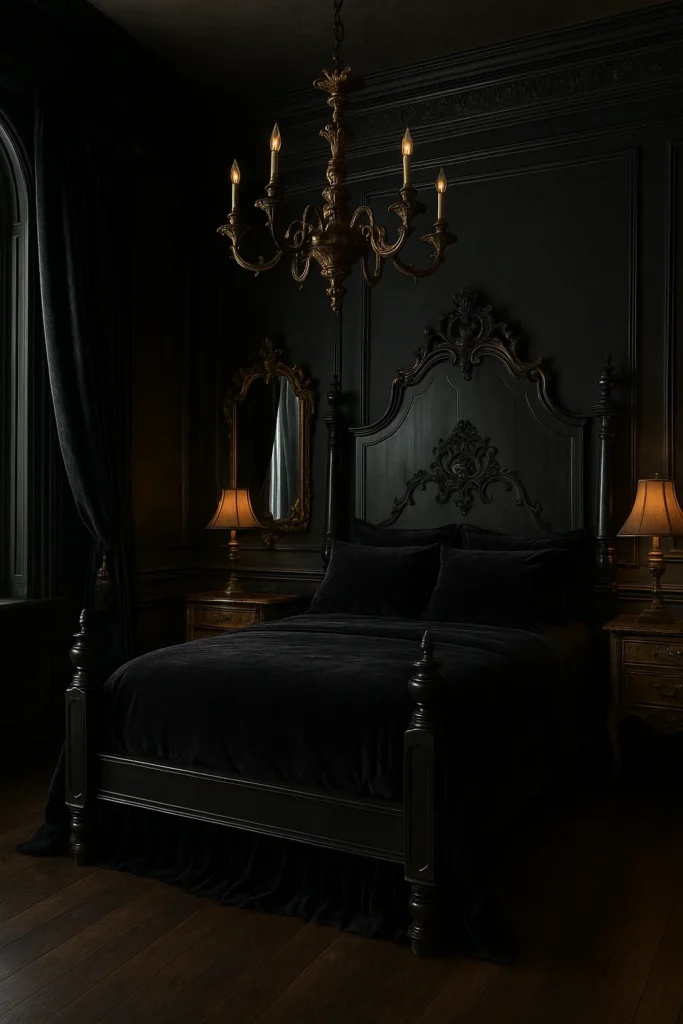Discover 15 moody black bedroom ideas to create a bold, modern, and stylish space with cozy, dramatic, and timeless design inspiration.