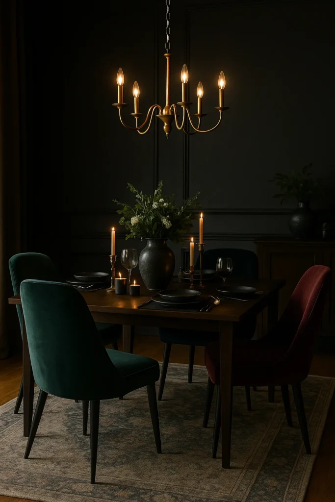 Discover 13 moody dining room ideas that bring drama, elegance, and sophistication to your home. Get inspired with bold designs, rich colors, and stylish décor tips.