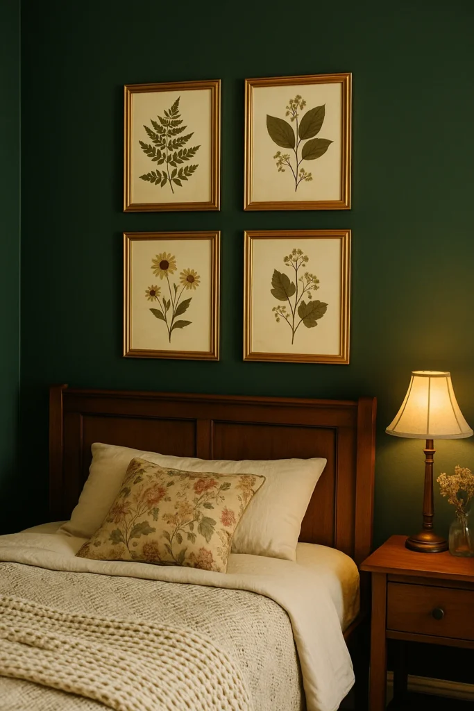 Discover 12 dark cottagecore bedroom ideas that blend moody tones, vintage charm, and cozy elegance.