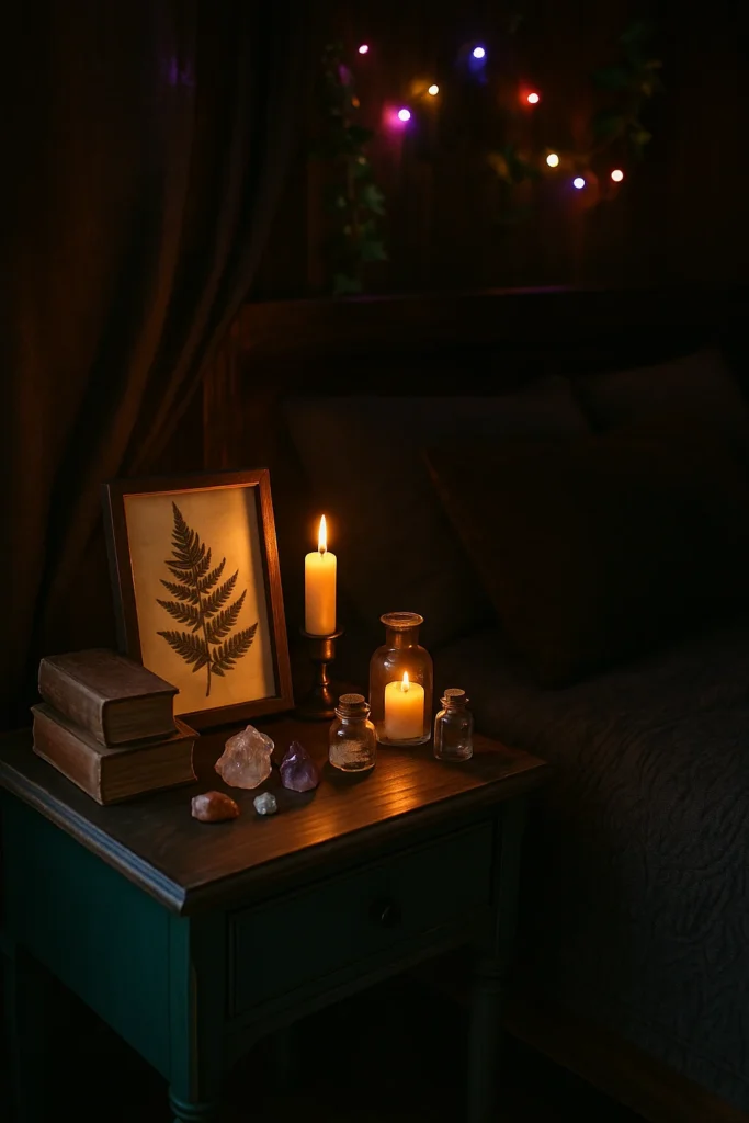 Discover 12 dark cottagecore bedroom ideas that blend moody tones, vintage charm, and cozy elegance.