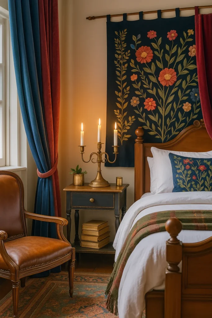 Discover 12 dark cottagecore bedroom ideas that blend moody tones, vintage charm, and cozy elegance.