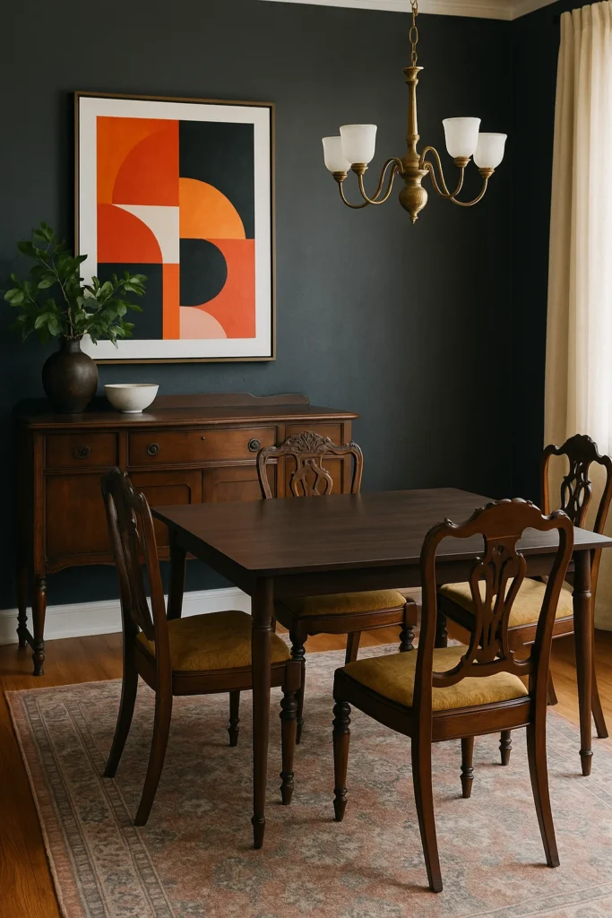 Discover 13 moody dining room ideas that bring drama, elegance, and sophistication to your home. Get inspired with bold designs, rich colors, and stylish décor tips.