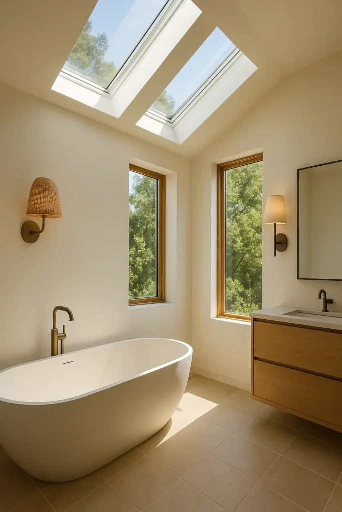 Explore 11 Organic Modern Bathroom Design Ideas that mix natural textures, earthy tones, and sleek style for a calming, spa-like retreat.