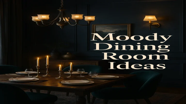 Discover 13 moody dining room ideas that bring drama, elegance, and sophistication to your home. Get inspired with bold designs, rich colors, and stylish décor tips.