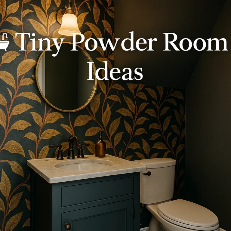 Discover 13 tiny powder room ideas to maximize style in small spaces. Get smart design tips to create a chic, functional bathroom you’ll love.