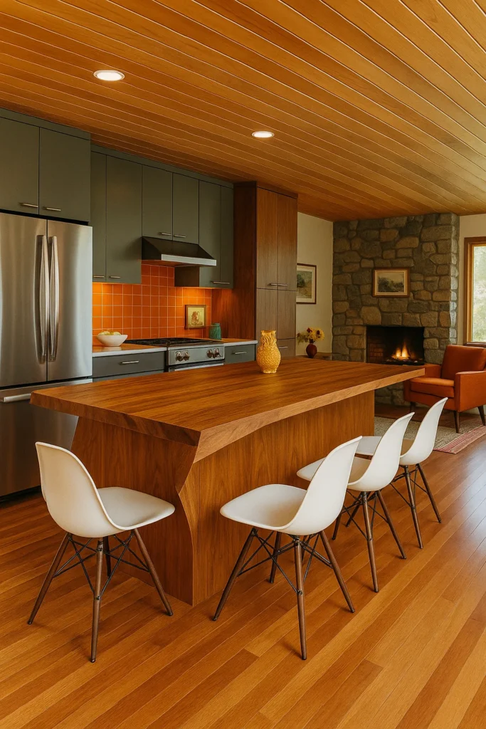 Explore 15 Midcentury Modern kitchen ideas that bring together retro charm and modern elegance.