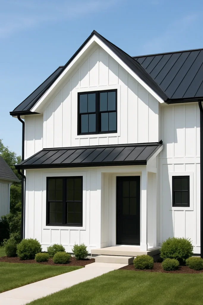 Discover 14 modern farmhouse exteriors that blend rustic charm with modern elegance. Get inspired by these stunning designs to instantly elevate your home’s curb appeal.