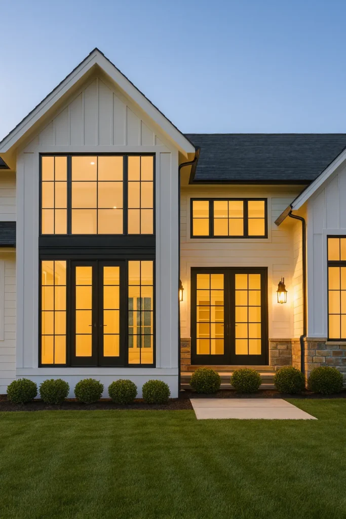 Discover 14 modern farmhouse exteriors that blend rustic charm with modern elegance. Get inspired by these stunning designs to instantly elevate your home’s curb appeal.