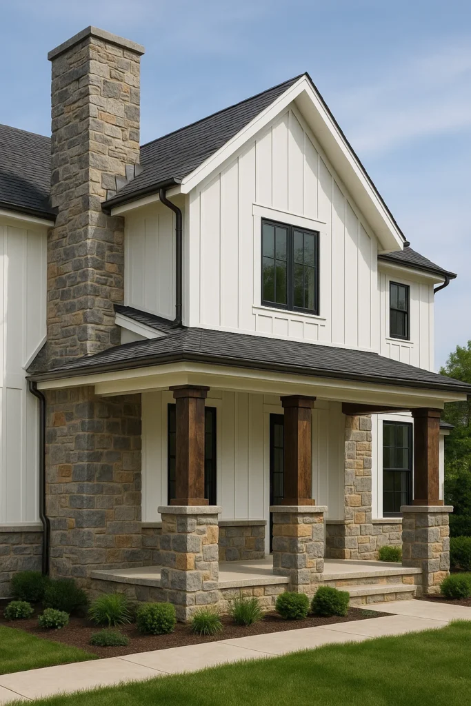 Discover 14 modern farmhouse exteriors that blend rustic charm with modern elegance. Get inspired by these stunning designs to instantly elevate your home’s curb appeal.