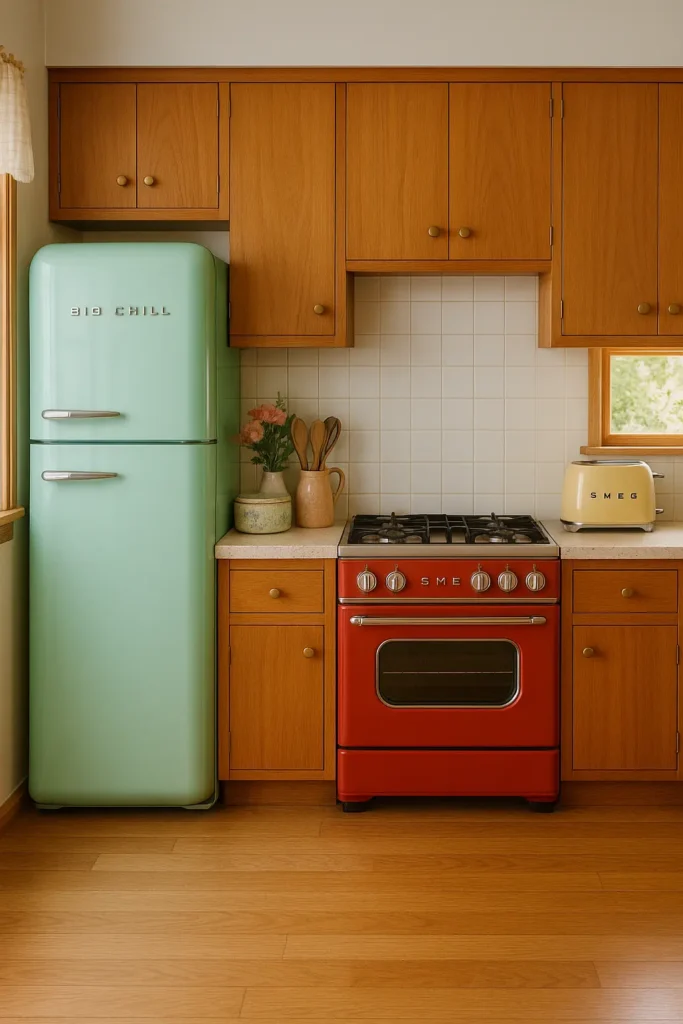 Explore 15 Midcentury Modern kitchen ideas that bring together retro charm and modern elegance.
