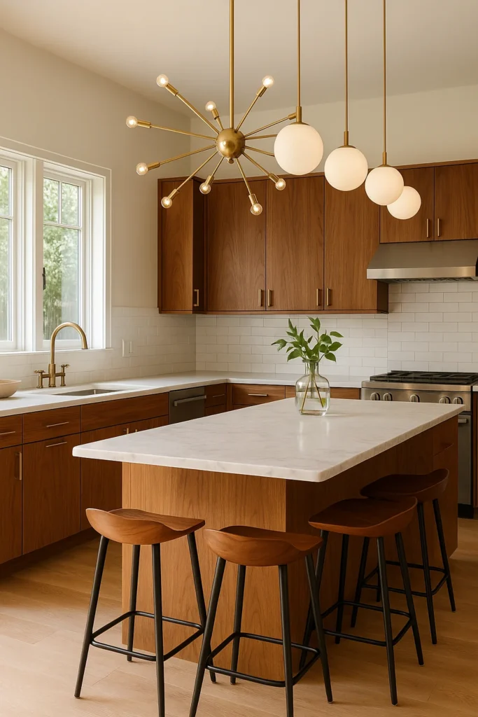 Explore 15 Midcentury Modern kitchen ideas that bring together retro charm and modern elegance.