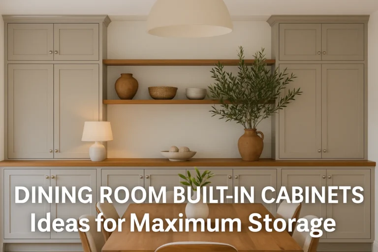 Discover 12 dining room built-in cabinets ideas that maximize storage while adding style. Smart, space-saving designs to keep your dining area organized and chic.