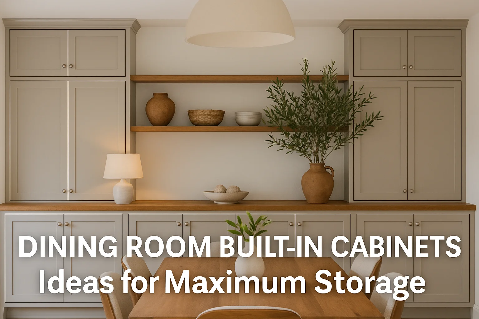 Discover 12 dining room built-in cabinets ideas that maximize storage while adding style. Smart, space-saving designs to keep your dining area organized and chic.