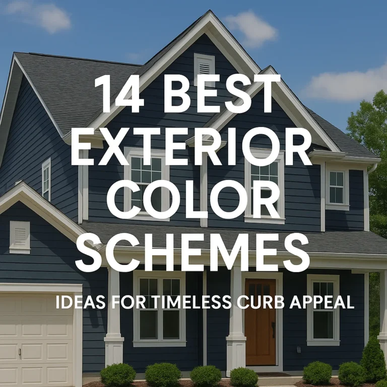Give your home a stunning first impression! Discover 14 best exterior color scheme ideas that blend timeless charm with modern curb appeal to elevate your home’s style effortlessly.
