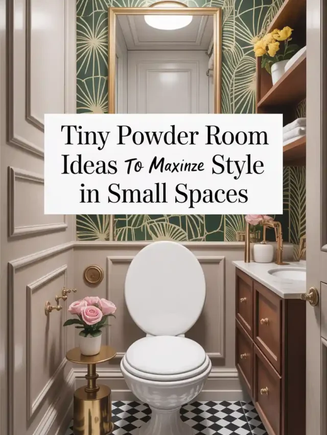 8 Tiny Powder Room Ideas to Maximize Style in Small Spaces
