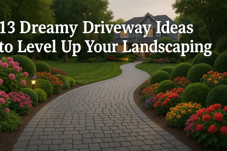 Discover 13 dreamy driveway ideas that blend beauty and function to boost your home’s curb appeal. Get inspired by creative designs that transform your front yard effortlessly!