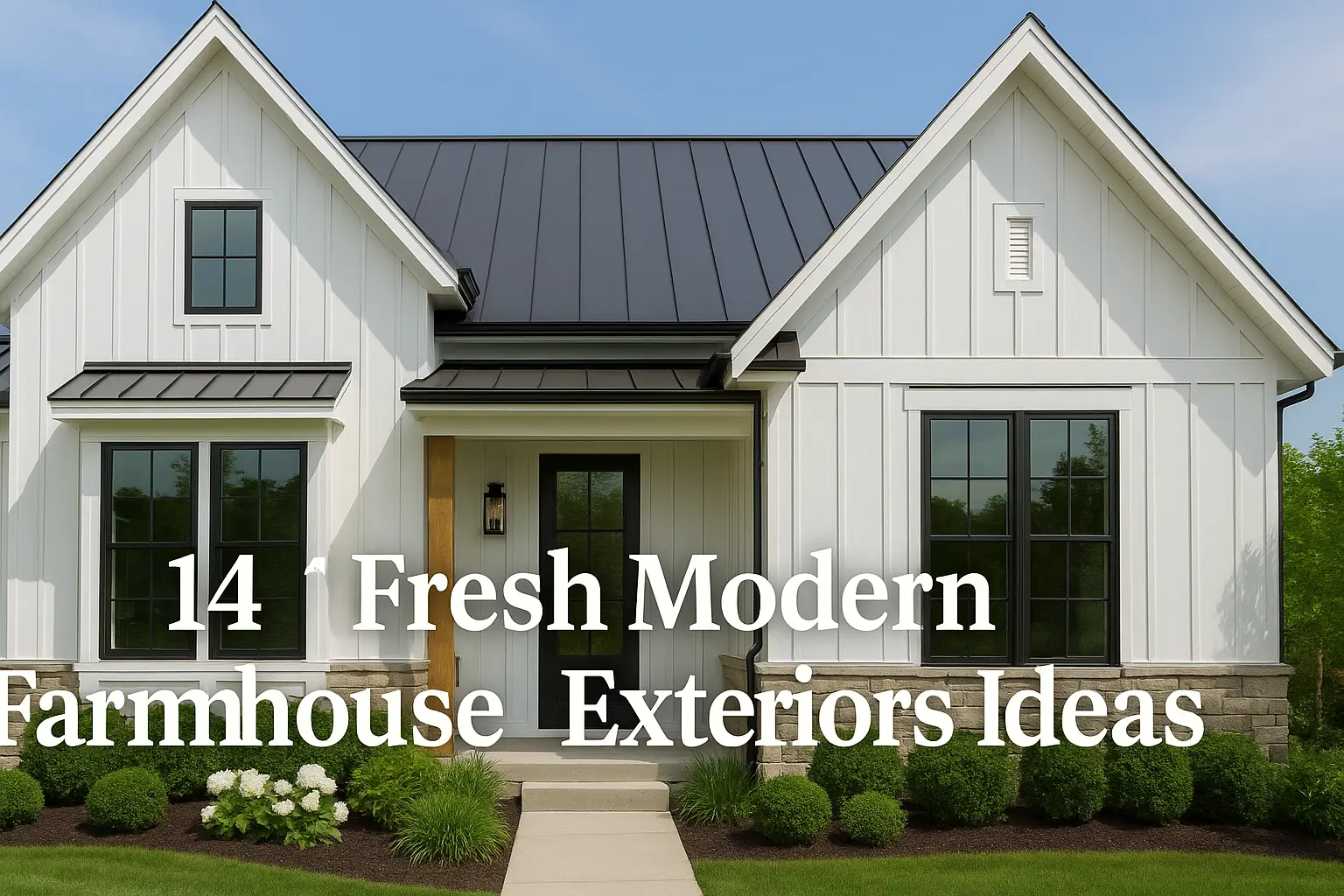 Discover 14 modern farmhouse exteriors ideas that blend rustic charm with modern elegance. Get inspired by these stunning designs to instantly elevate your home’s curb appeal.
